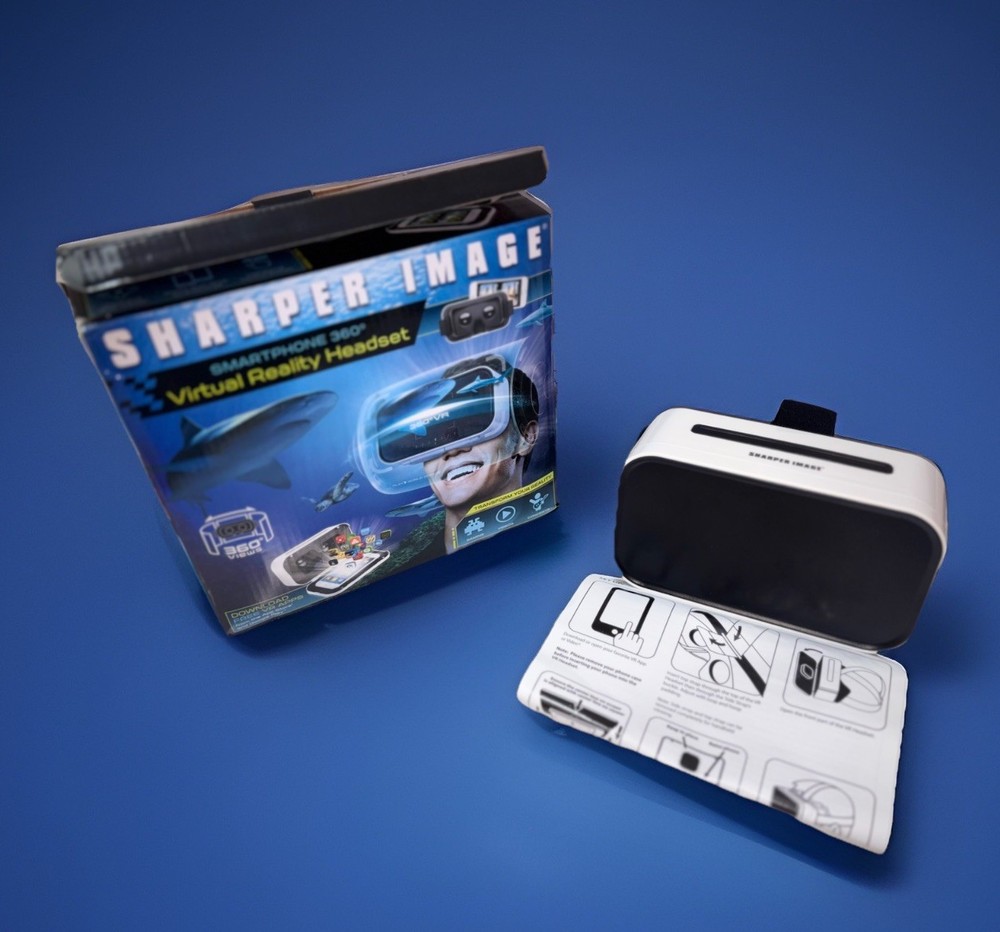 Sharper Image Smartphone 360 Degree Virtual Reality Headset - White