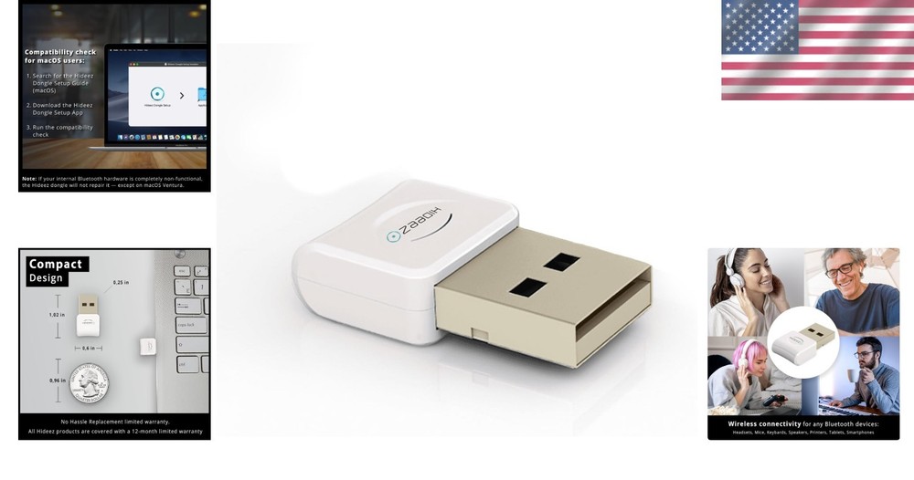 USB Bluetooth Adapter - Broad Compatibility and Easy Setup for Users