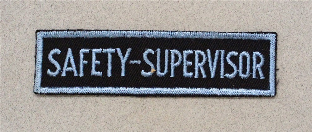 Safety-Supervisor pocket title (1950/60's) - USAF Air Force Patch 2234
