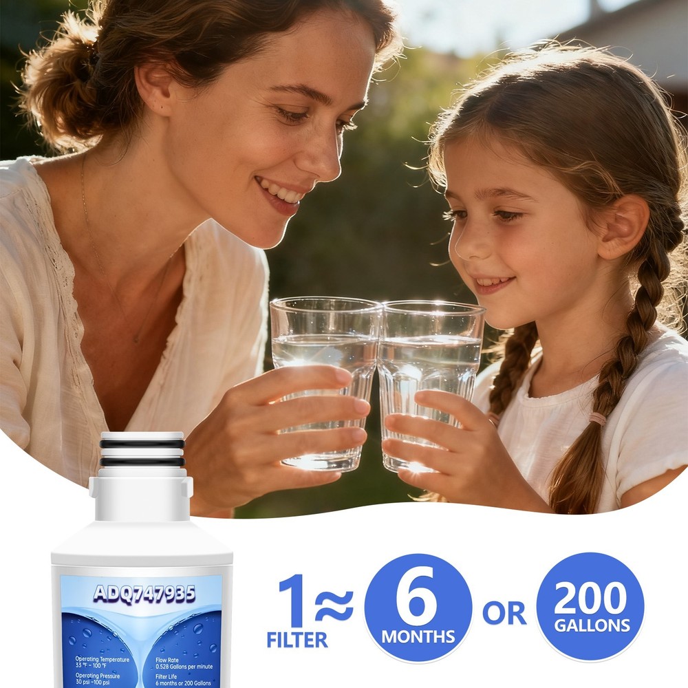 4 PACK Refresh Refrigerator Ice Water Filter For LG LT1000P ADQ747935 Brand New