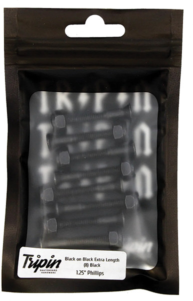 TRIPIN HARDWARE SET PH 1.25" BLK ON BLK