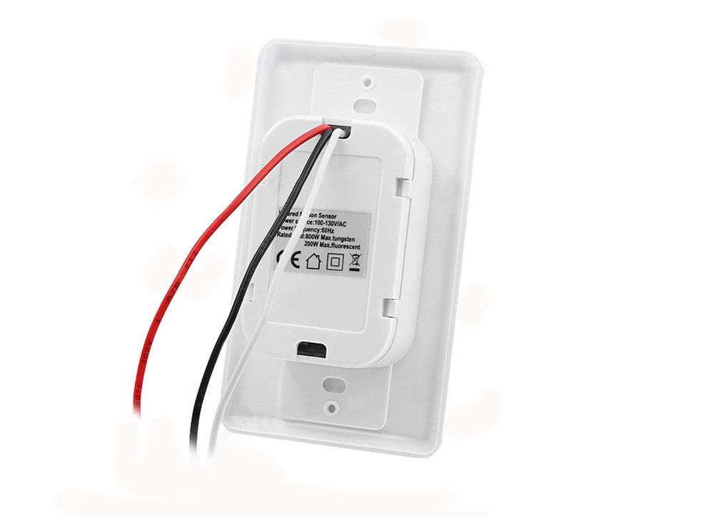 Auto On/Off Sensor Switch Motion Infrared PIR Occupancy Vacancy Wall Light Lamp