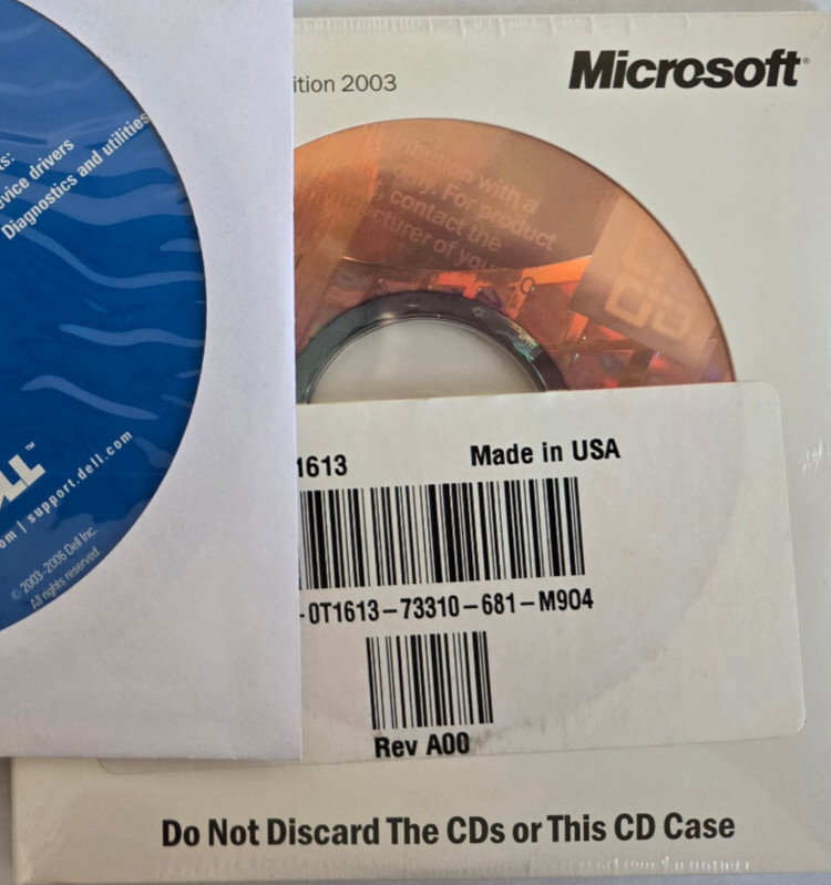 Dell Operating Microsoft Office Basic Edition Reinstallation Disc 2003