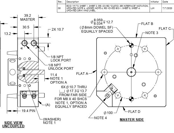 ATI QC046AM Master Tool Changer Assembly with R19, FN2 & MT8 Modules
