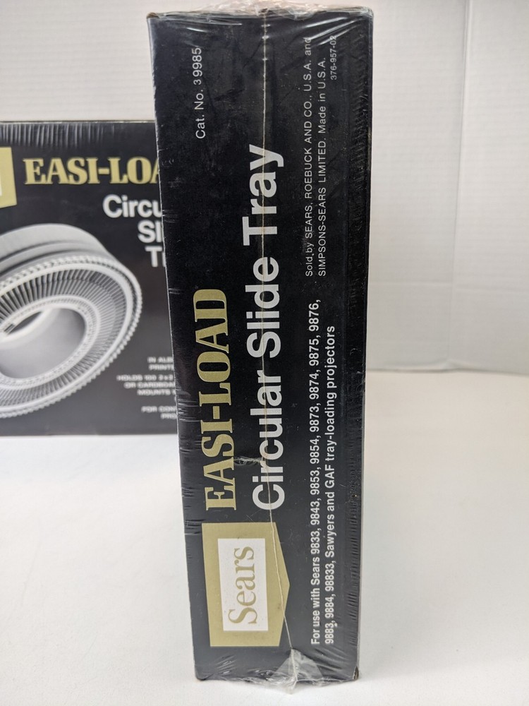 Slide Projector Circular Trays. Sears/GAF 2ea. Sears 9985, 1ea. GAF 6090-059 New