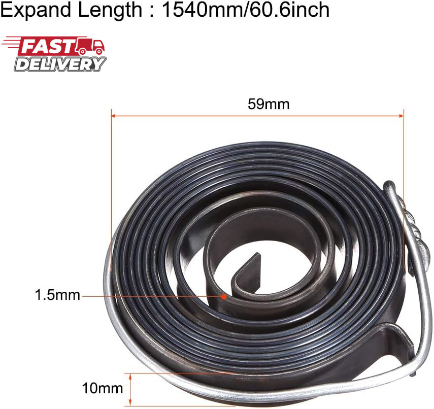 Uxcell Drill Press Return Spring, Quill Spring Feed Return Coil Spring Assembly,