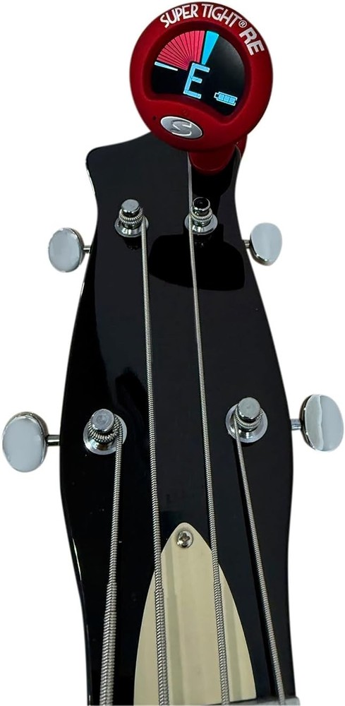 Compact Multi-Instrument Chromatic Tuner with 360° Display & Clip-On Design