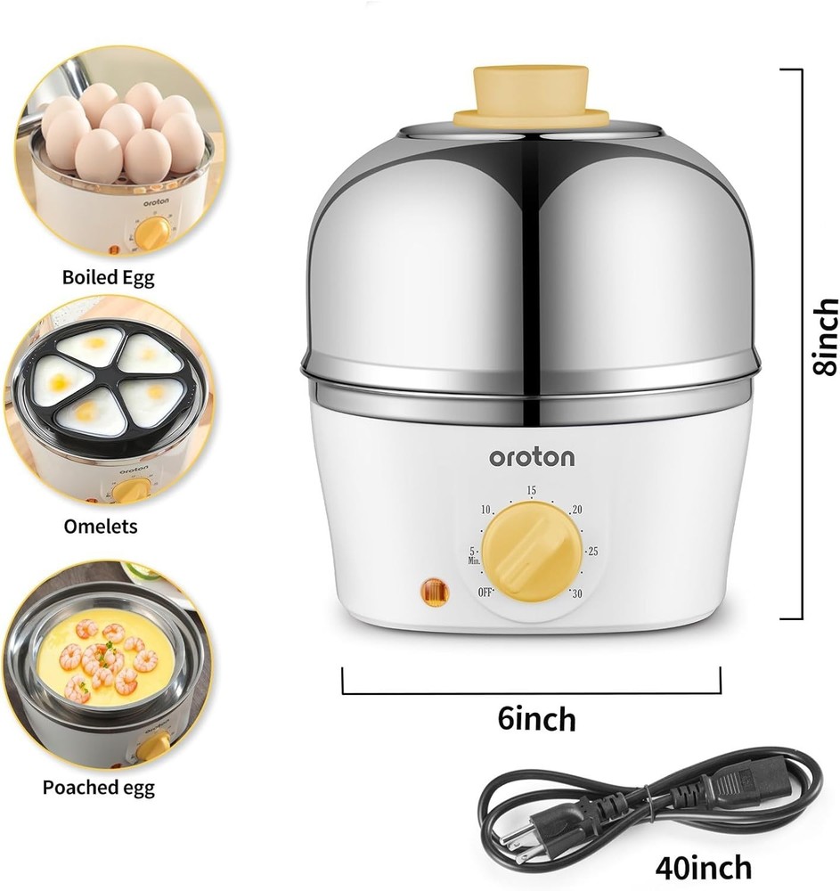 Versatile Egg Cooker: 9-Egg Capacity & Three Cooking Modes for All Styles