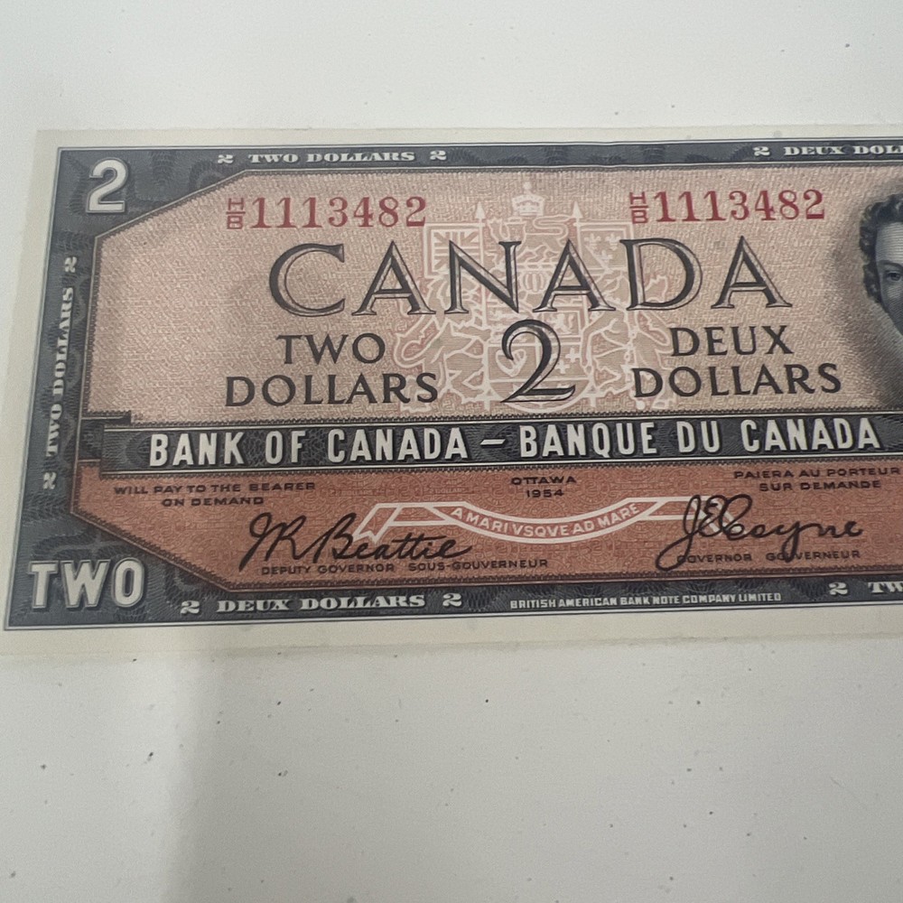 Bank Of Canada 67b Devils Face 1954 Uncirculated