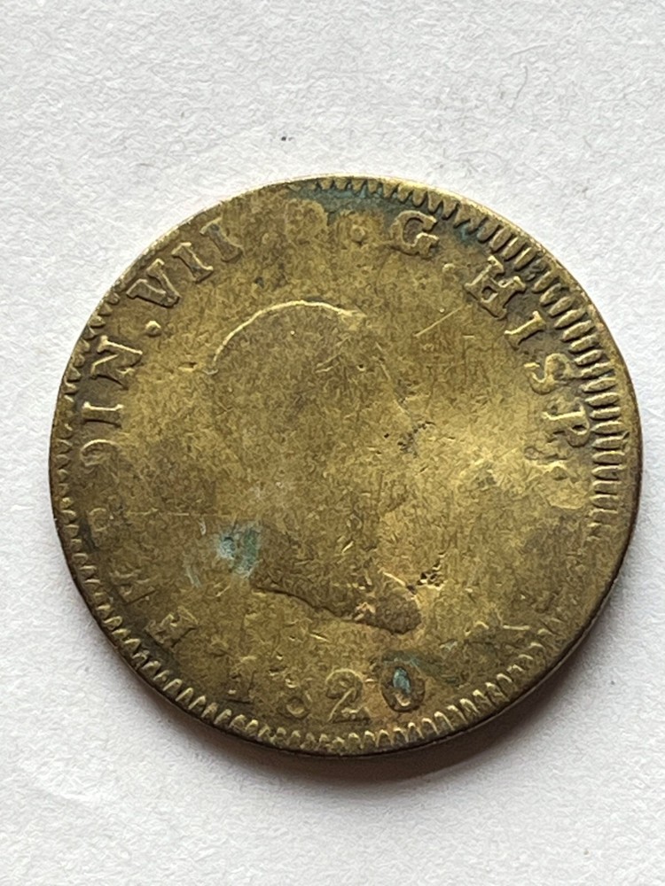 1820 Spain Ferdinand VII Copper