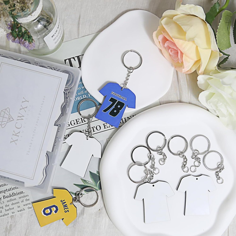 72Pcs Sublimation Keychain Blanks Bulk - Sublimation Blanks Keychain