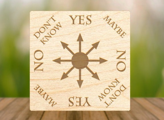 MINI Chaos Magick Pendulum Board HANDMADE for Wicca, Witch, & Pagan