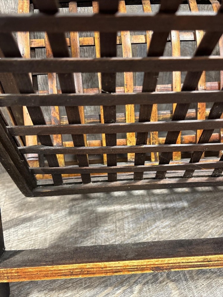 Bamboo Wood Folding Magazine Rack Holder