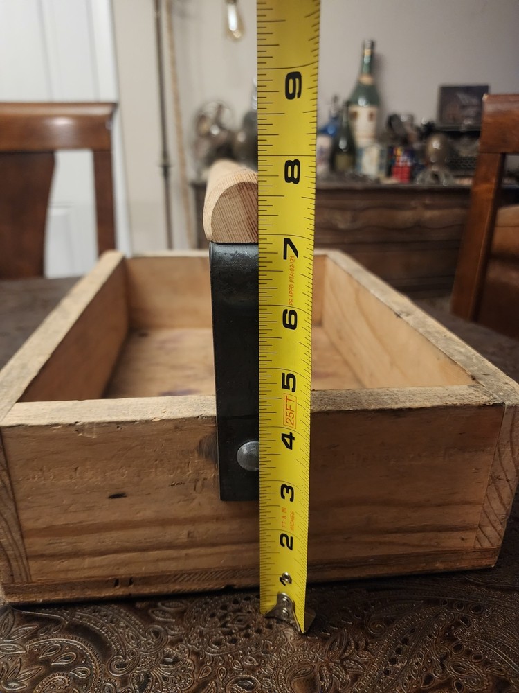 Wooden Caddy Or Tool Box. Organizer. Farmhouse, Primitive, Rustic.