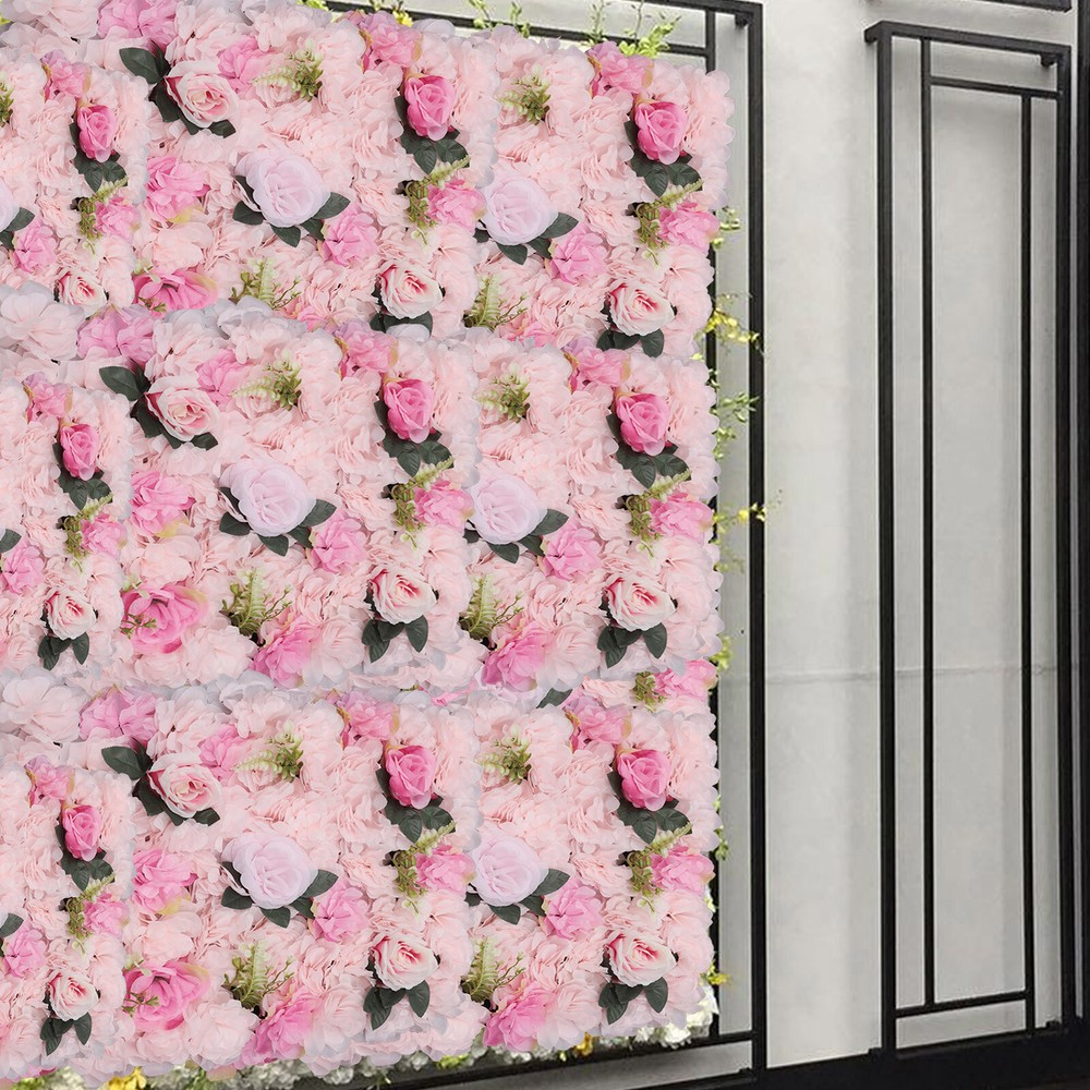 12pcs Wedding Venue Decorations Artificial Flower Wall Stage Background Decor