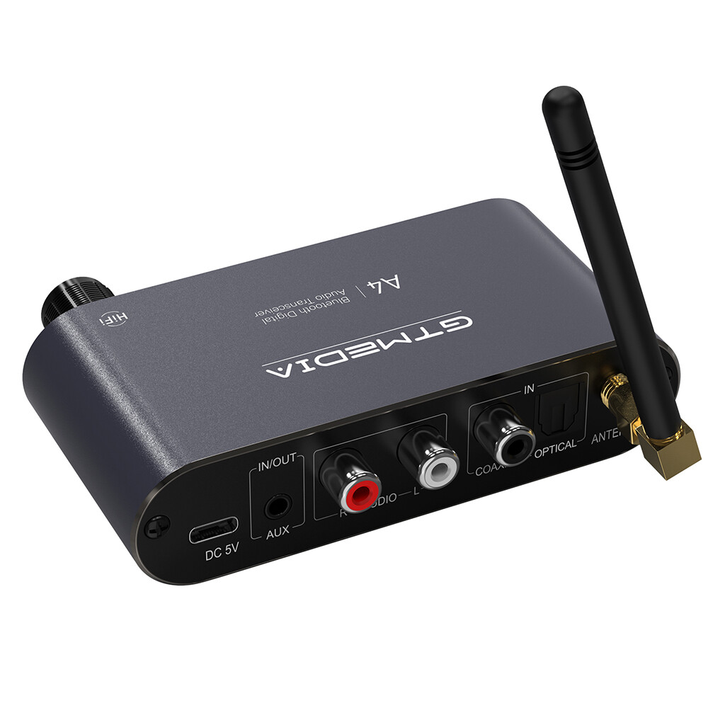 GTMedia Bluetooth 5.1 Transmitter Receiver Optical AUX Coaxial USB Audio Adapter