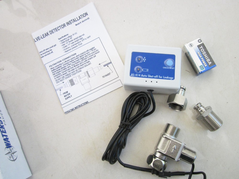 Waterstone AS-414 Leak Control System SAFETY VALVE-LEAK DETECTION UNIT