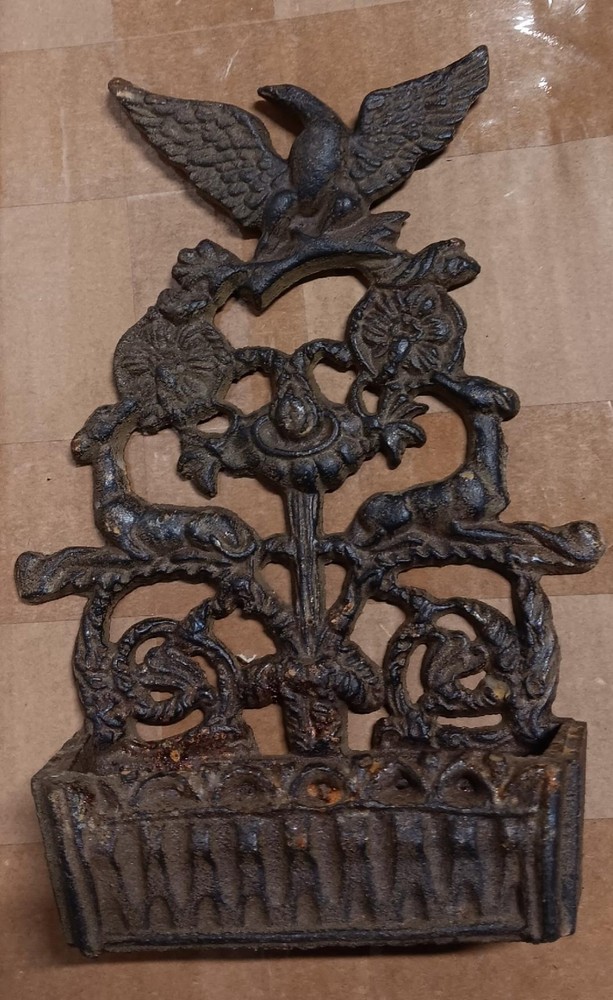 Match Holder Eagle Cast Iron  Wall Mount  Home Office