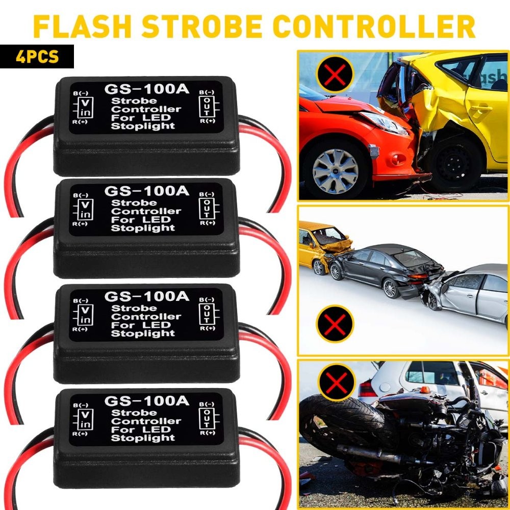 LED Flasher Control Module 16 Selectable Flash Warning Strobe Patterns 12V