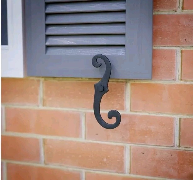 Renovators Supply Cast Iron Shutter Fasteners , 2 Per Pack, Rust Resistant