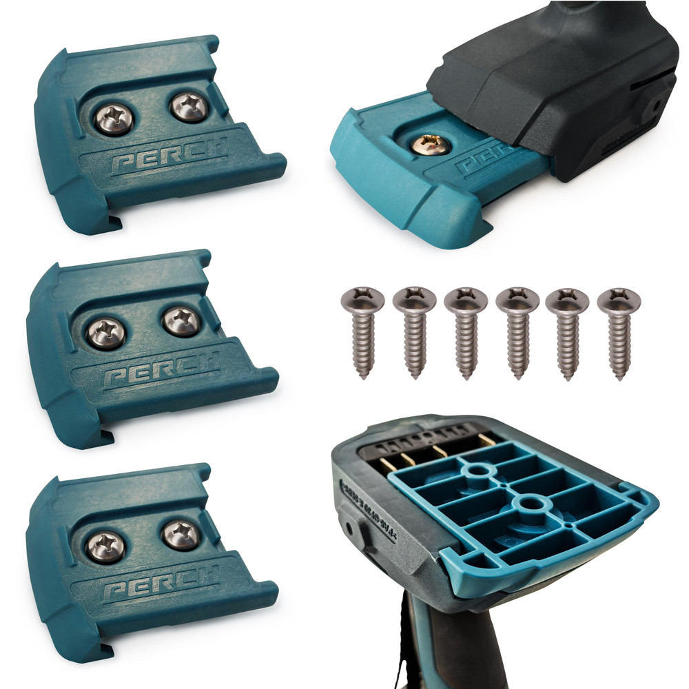 PERCH Tool Holder Organization for BOSCH 18v Tools (3pc) | Made in USA |