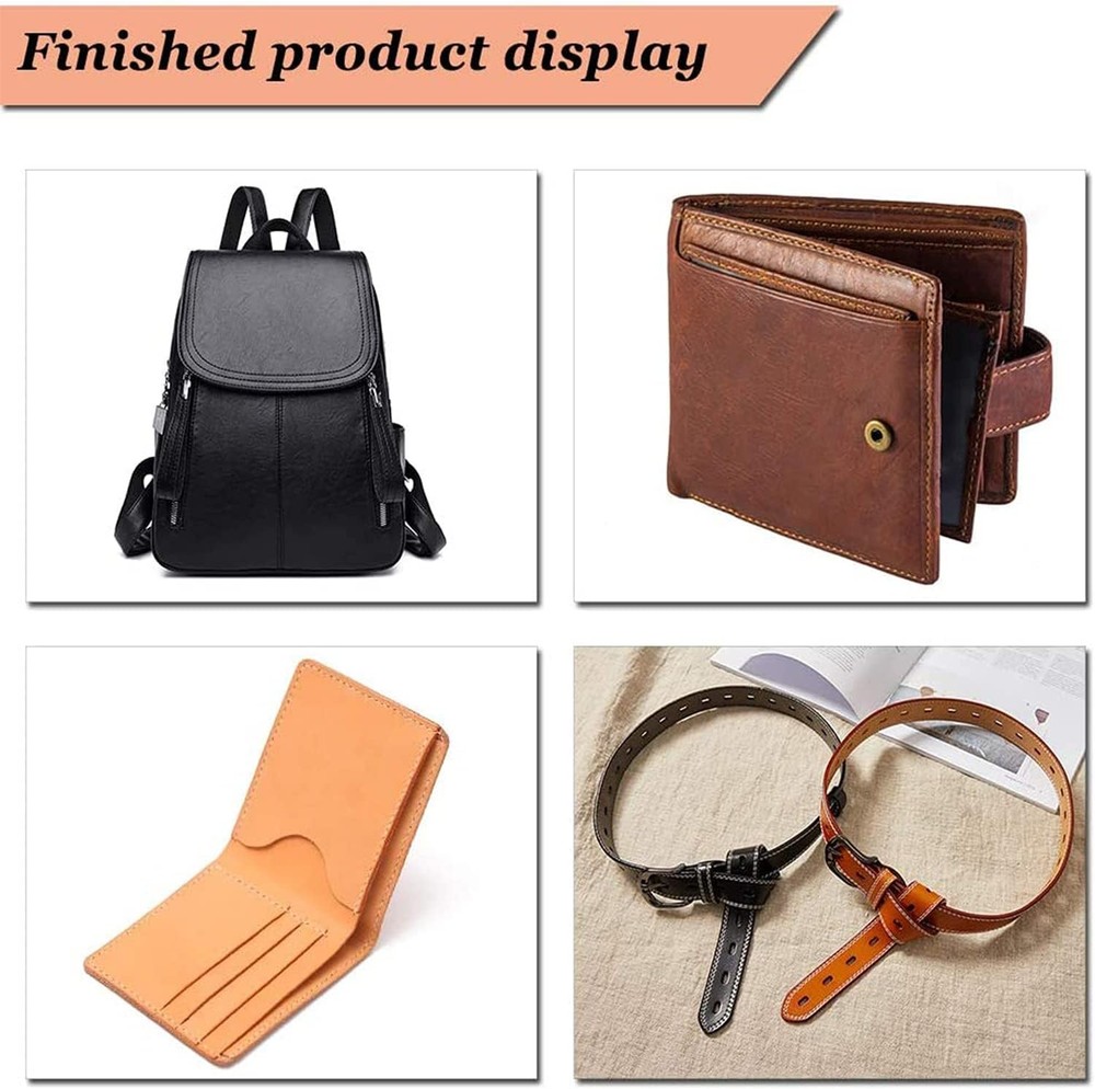 19 Pieces Bookbinding Kit Starter Tools Set Bone Folder Paper Creaser, Waxed Thr