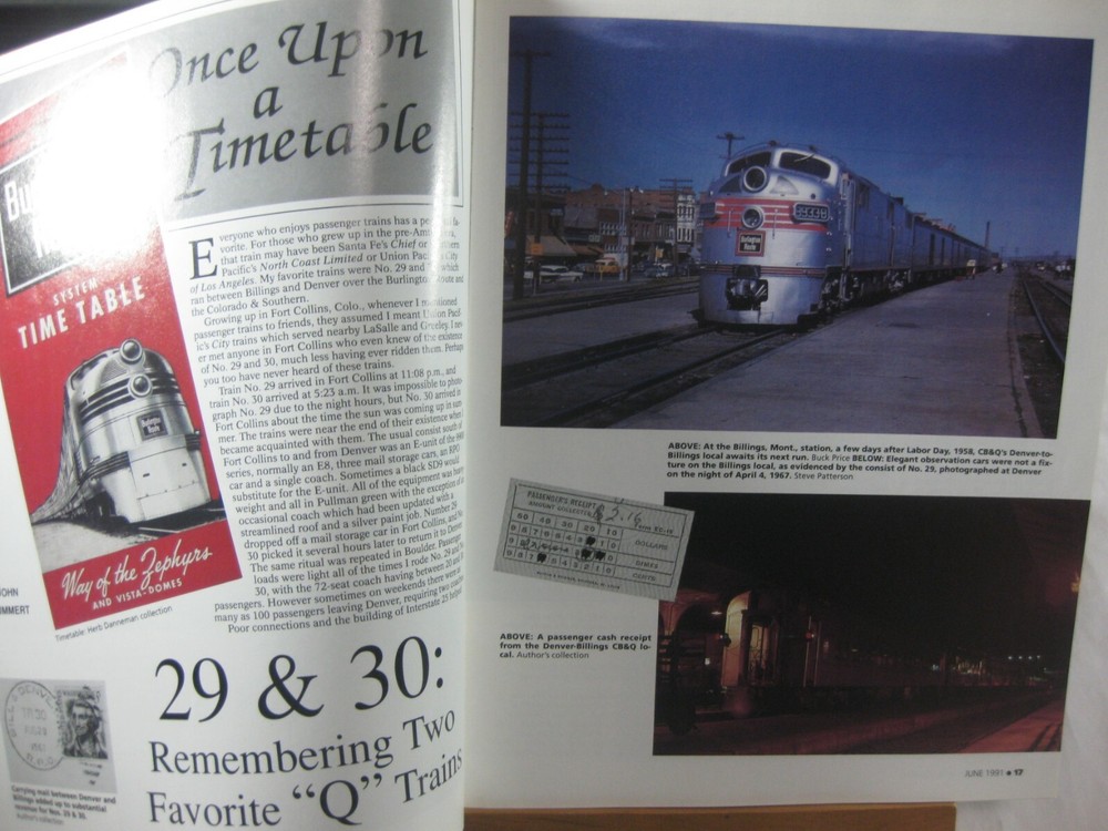 Passenger Train Journal June 1991 Issue 162 Sunbelt Streamliners Front Page