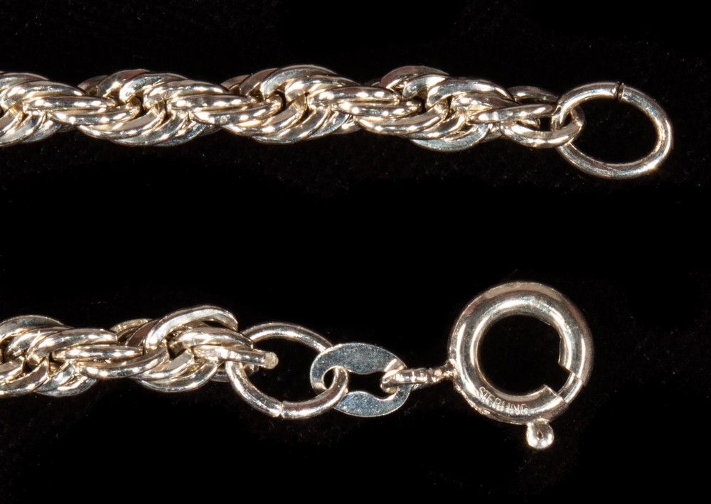 Sterling Silver Solid Rope Chain 18” 3.75mm NEW
