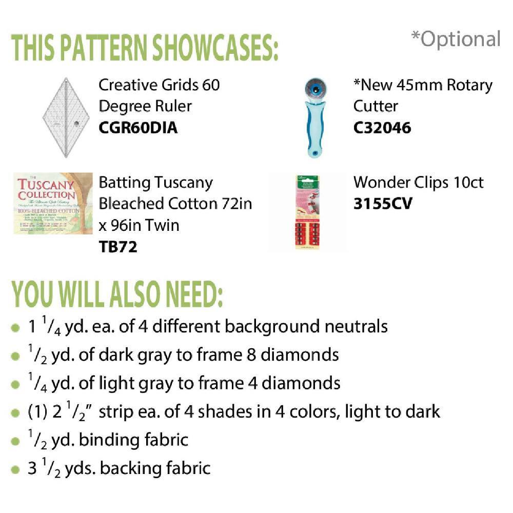 Woven Jewel Box Quilt Pattern - Cut Loose Press