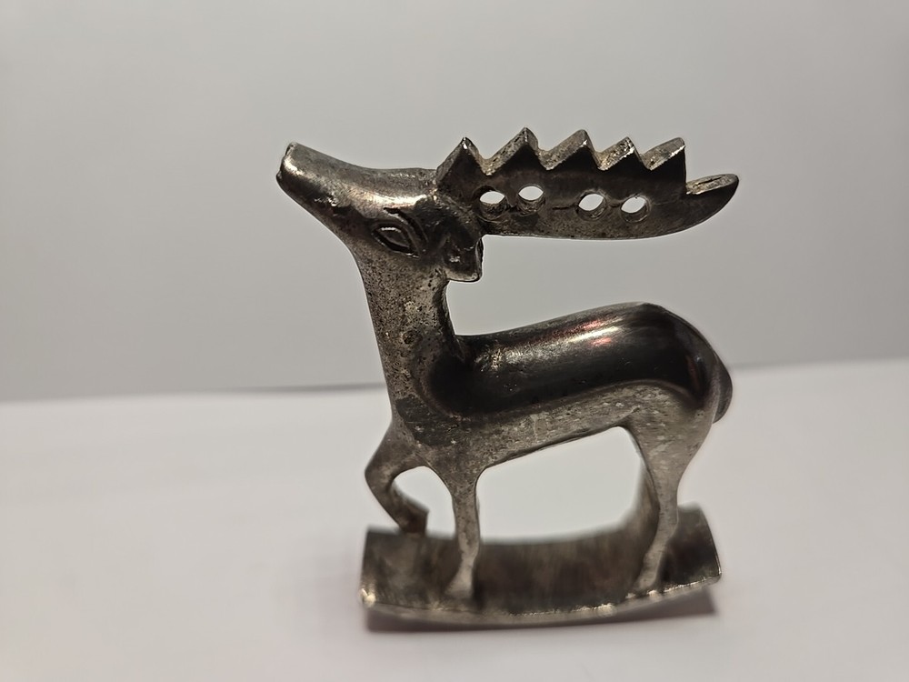 Solid Brass Rocking Reindeer