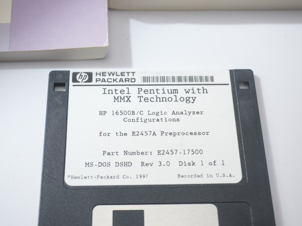 HP 16500C Logic Analyzer Mainframe Tested Disks Manuals Cables No Modules