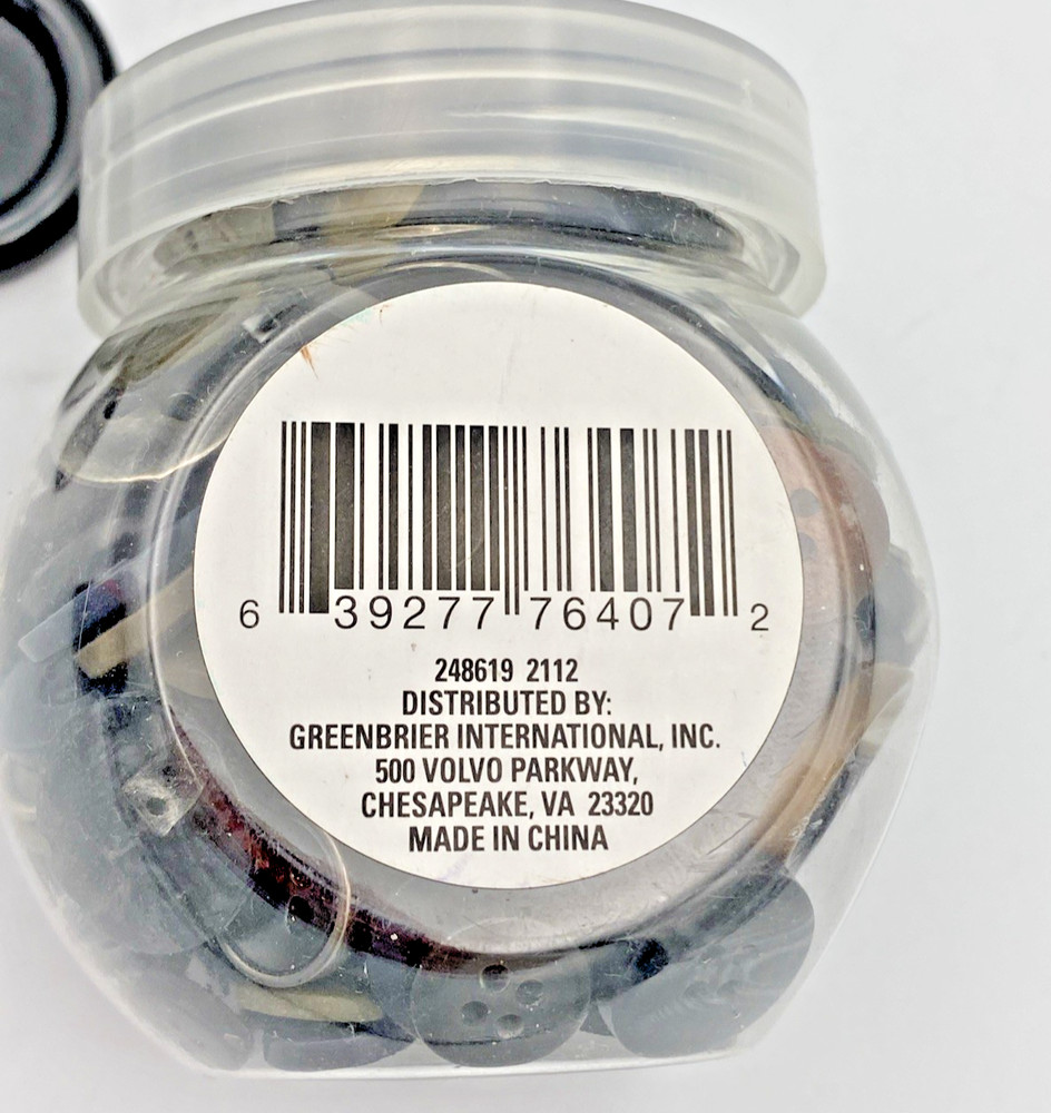 Buttons Assorted Random Black and Brown Plastic Buttons