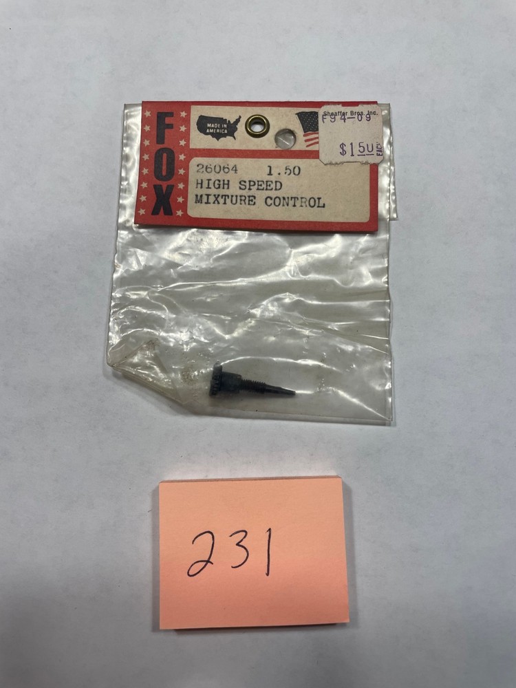 VINTAGE FOX HIGH SPEED MIXTURE CONTROL  NO. 26064
