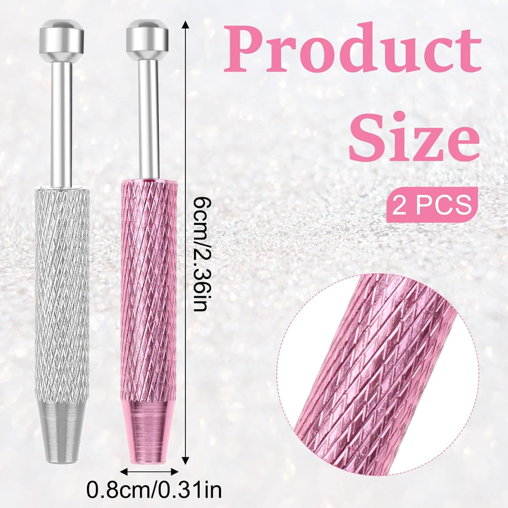 2 Pcs Piercing Ball Grabber Tool, Piercing Changing Tools 4-Claw Pick up Pier...