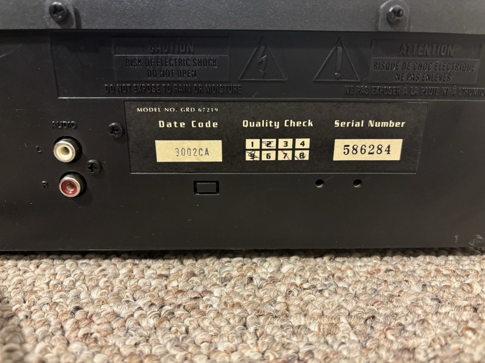 Admiral 5 Disc Changer CD Player Model GRD67219A | Tested | Fully Functional