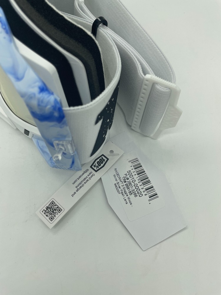 100% Racercraft 2 Goggles Mirror Silver Flash Lens