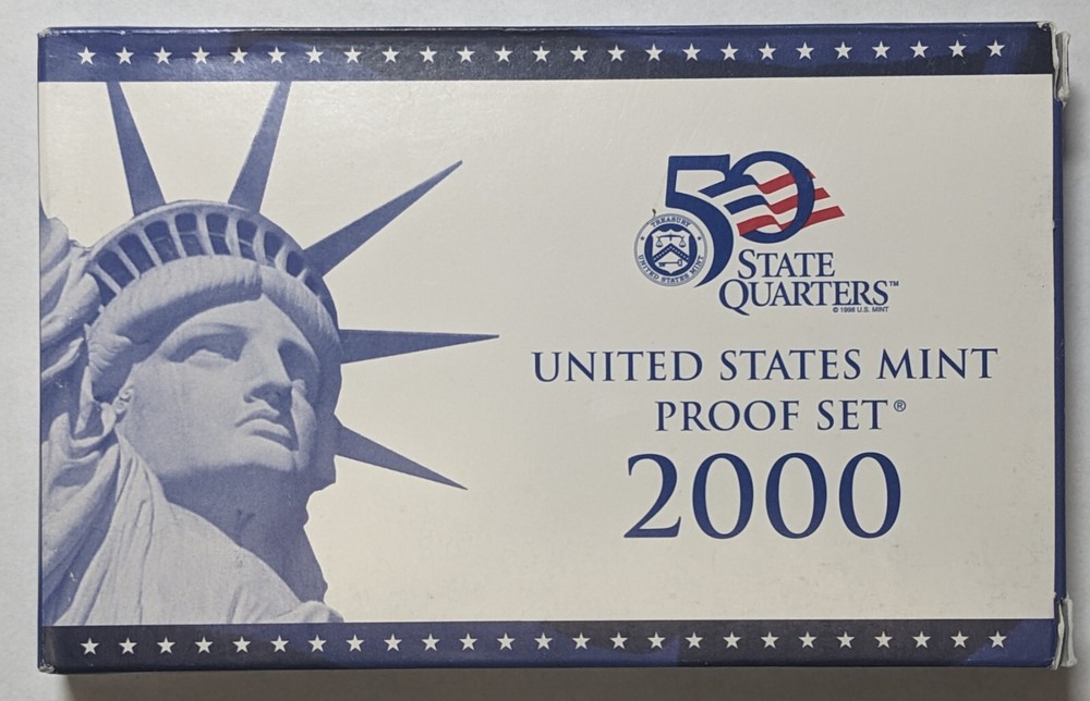 2000 S Proof Set With Original Box and COA
