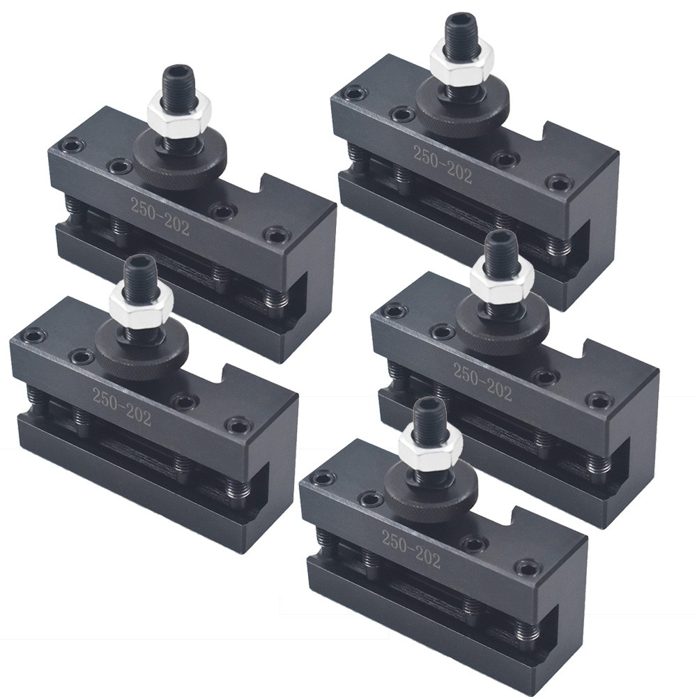 BXA #2 250-202 Quick Change Turning Facing & Boring Tool Post Holder 5Pcs