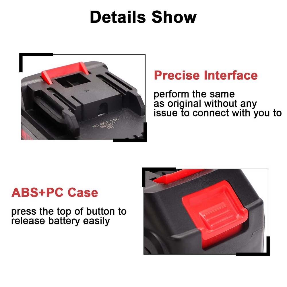 21V Lithium Battery - 4.0 Ah Battery with Charger Adapter Led Indicator