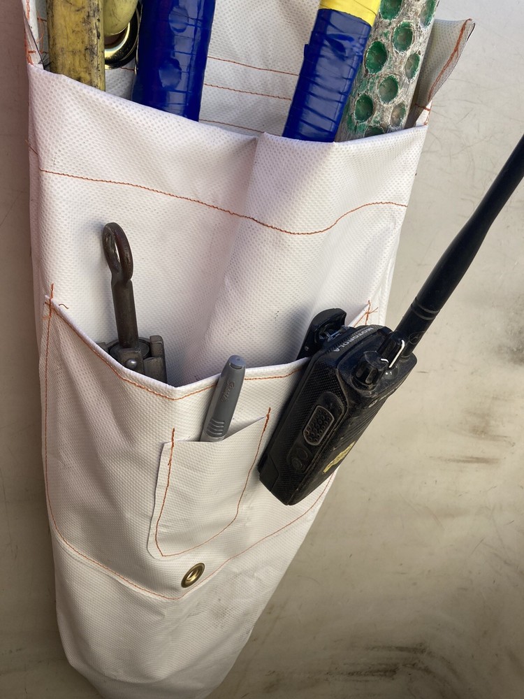 Lineman Bucket Bag, Compression Tool/ACSR Cutters Holder, Lineman Tool, White