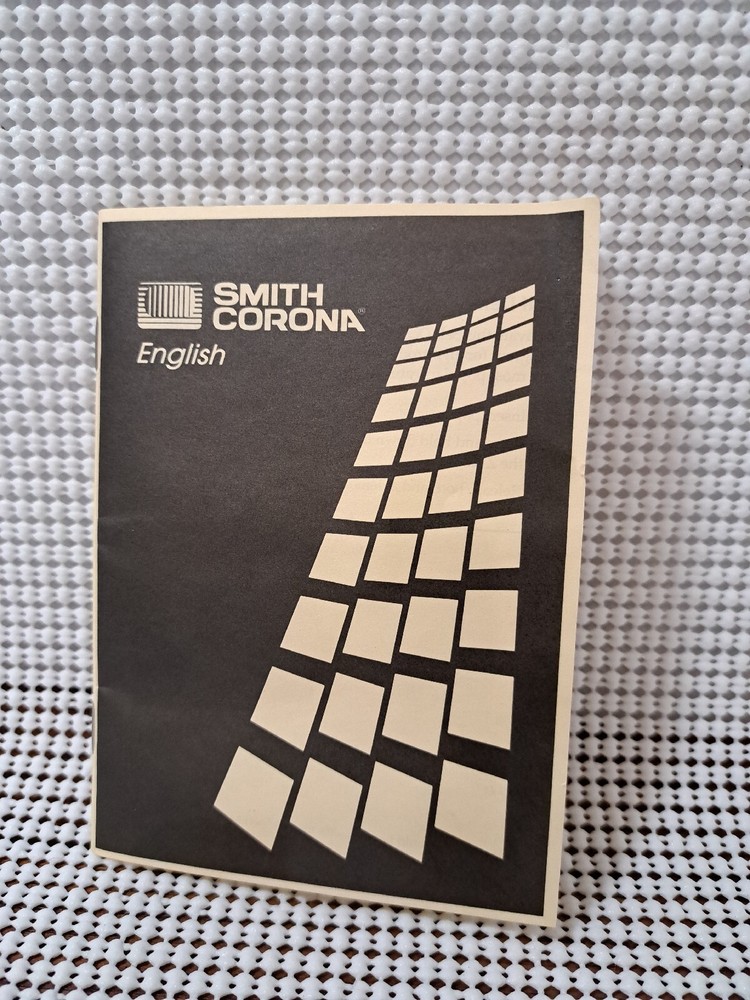 Quick Reference Manual, Smith Corona Sterling & Enterprise Electronic Typewriter