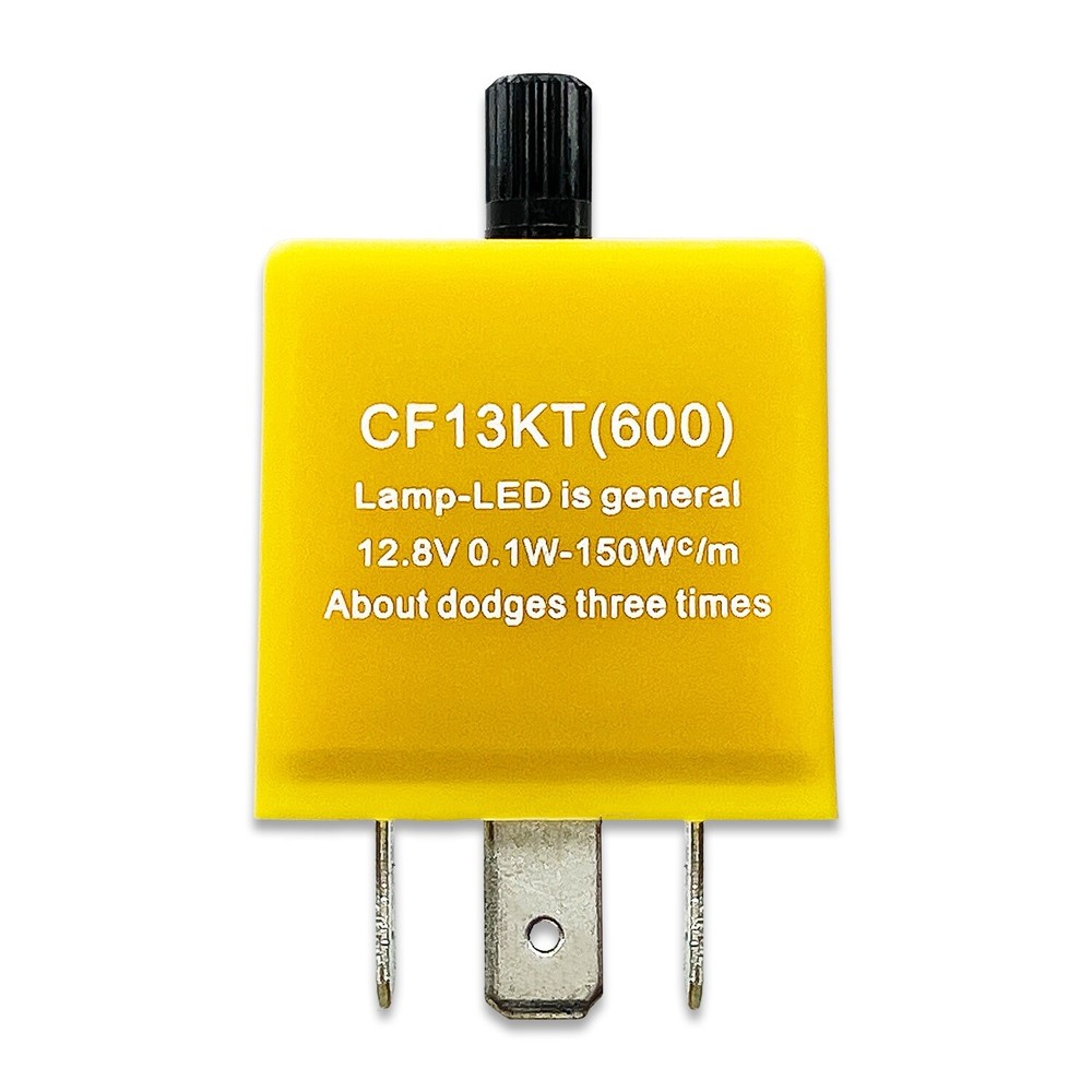 3-Pin CF13 EP34 KT600 LED Flasher Relay W/ Speed Adjustable Upto 600X Hyperflash