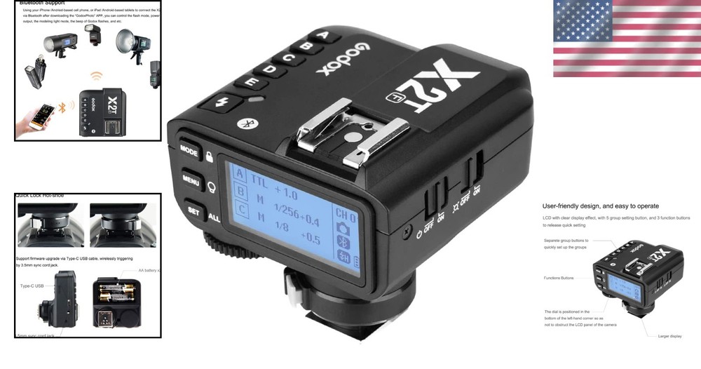 TTL Wireless Flash Trigger for Fujifilm X-Series: 1/8000s Sync, Quick Settings