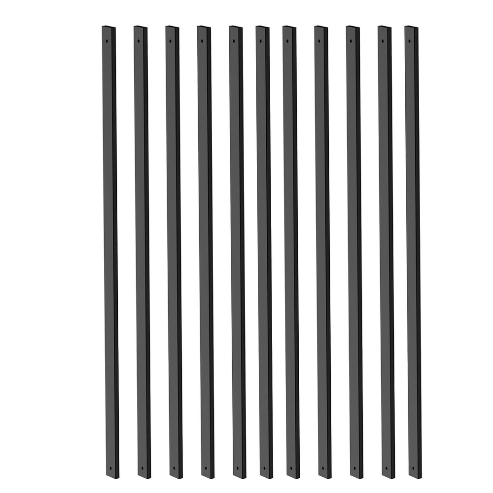 HZIU 25 Pack Deck Balusters 36 Inch Rectangle Deck Railing Balusters with End...