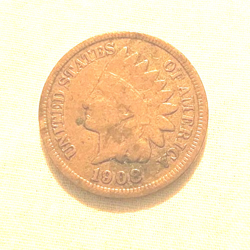 1908 indian head cent