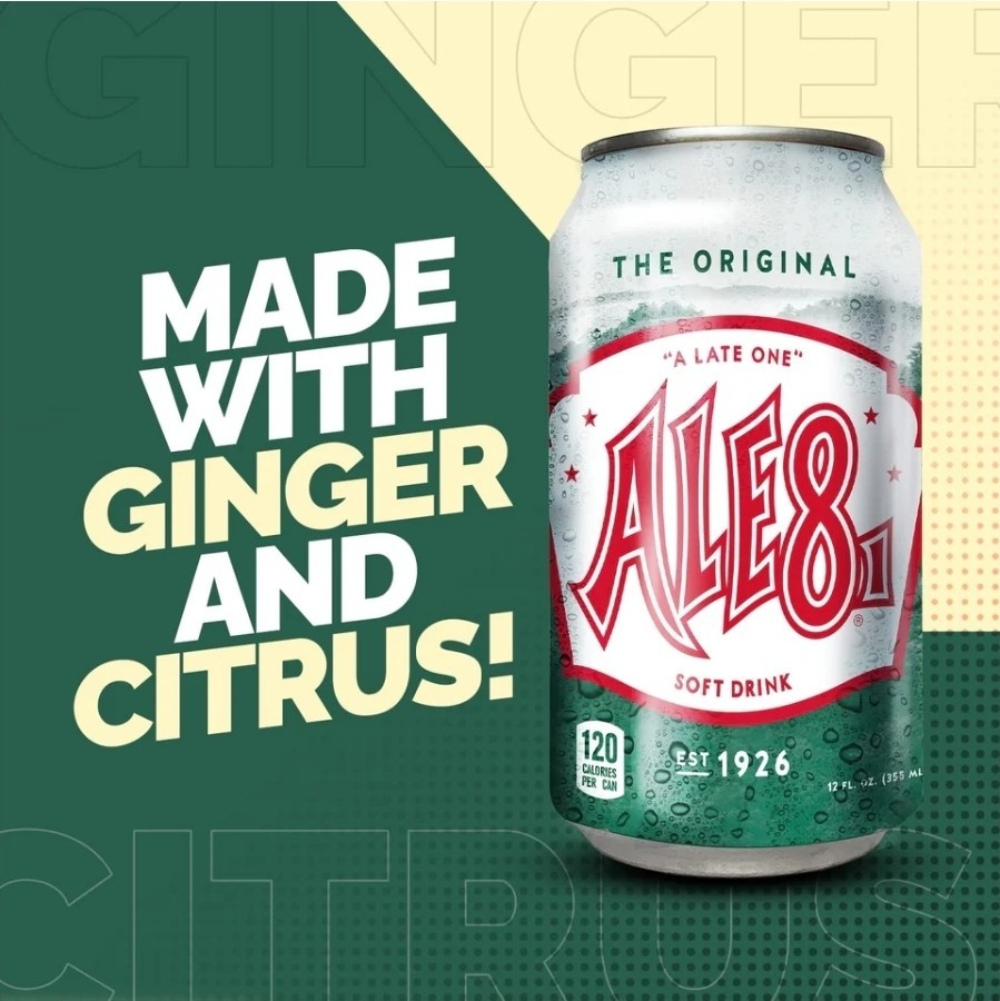 Ale 8 One Soda, 12 Pack, 12 Ounce Cans