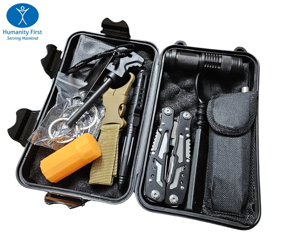 HFUSA Survival Backpack Kit, Emergency Tool Kit, First Aid Kit, Multitools