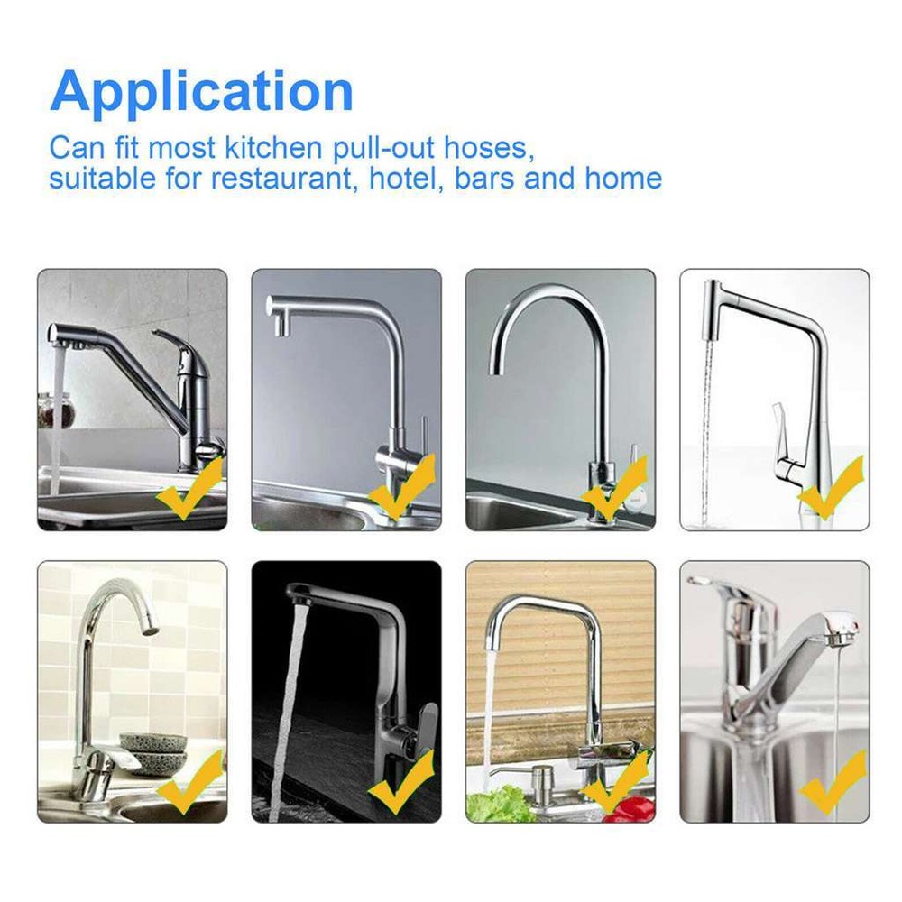 Kitchen Sink Pull Down Faucet Sprayer Pull Out Spray Head Replacement Head US