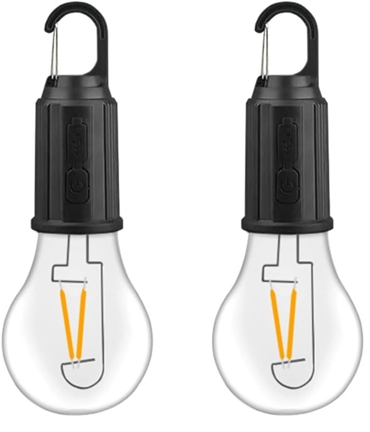 AntDau71® USB Type-C Rechargeable Bulb 3 Modes for Camping - 2 Pieces