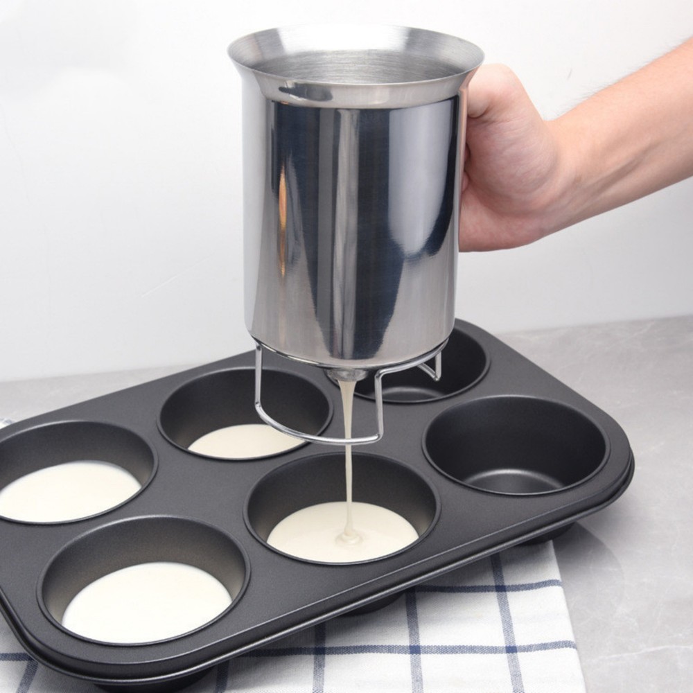 Precise Portion Control Batter Dispenser Stainless Steel Mess-Free Pancake Tool